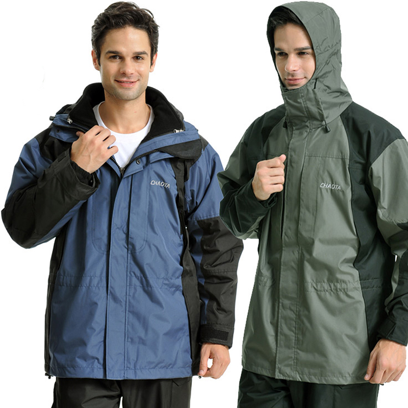 特价户外男士两件套冲锋衣内胆可拆防风防水保暖登山服大码防寒服