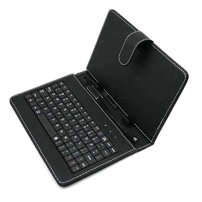 键盘皮套 平板电脑支架保护套 黑色皮套外壳便携套