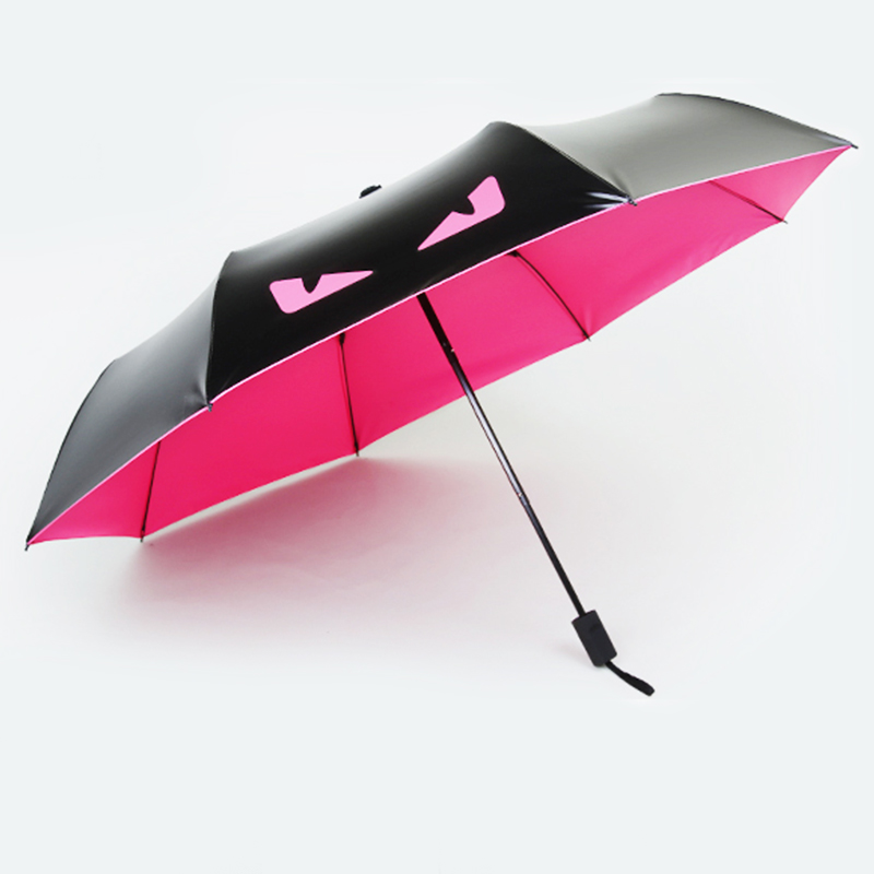 小怪兽伞恶魔之眼伞创意伞个性时尚伞口袋伞防紫外线雨伞晴雨包邮