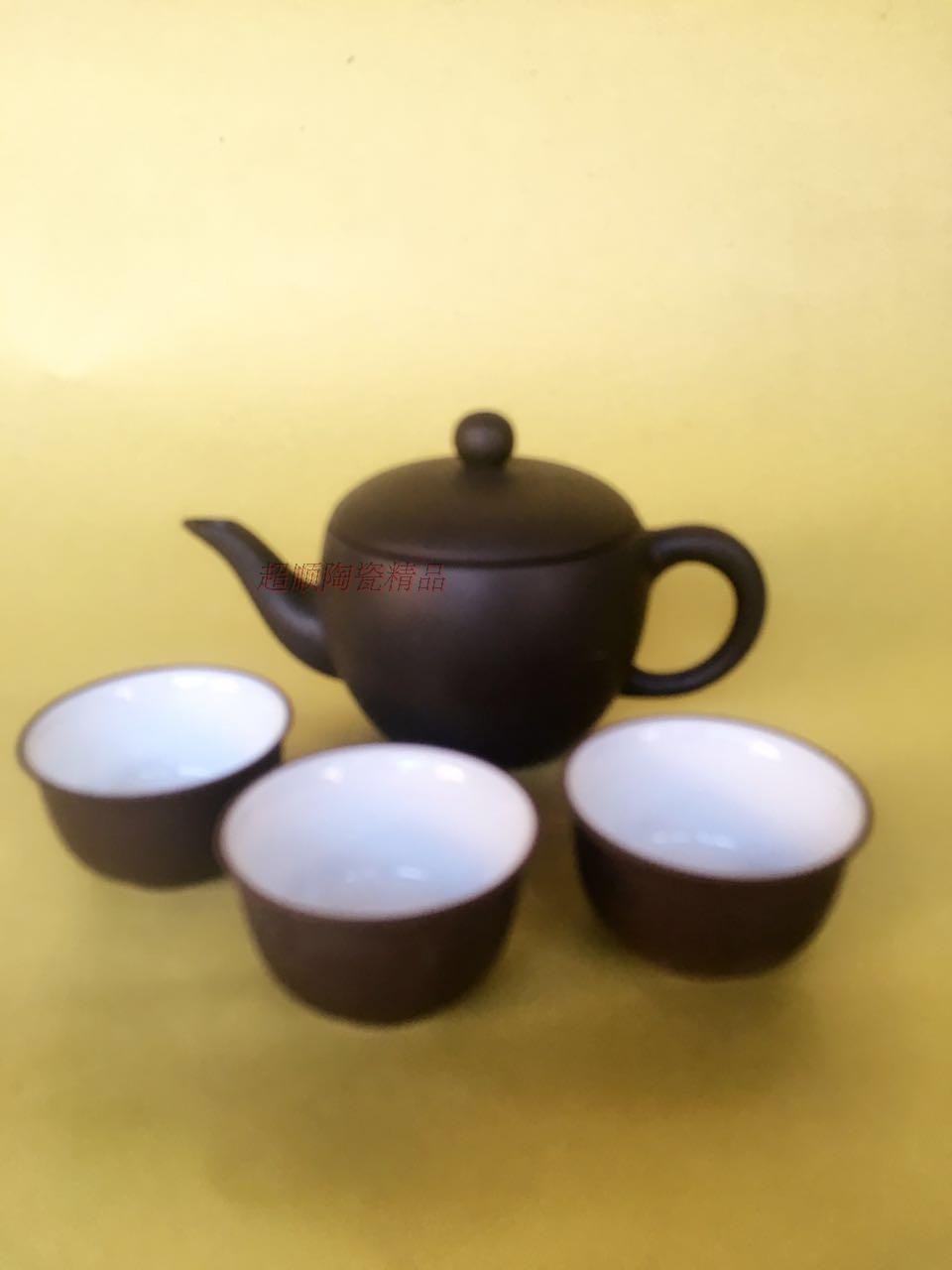 特价宜兴全手工朱泥紫砂壶开心壶过滤小泡茶壶陶瓷茶具套装花茶壶
