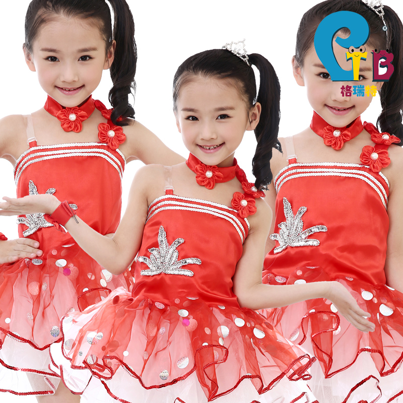 六一儿童节演出服装女童舞蹈服装表演服芽芽的儿歌蓬蓬裙格瑞特